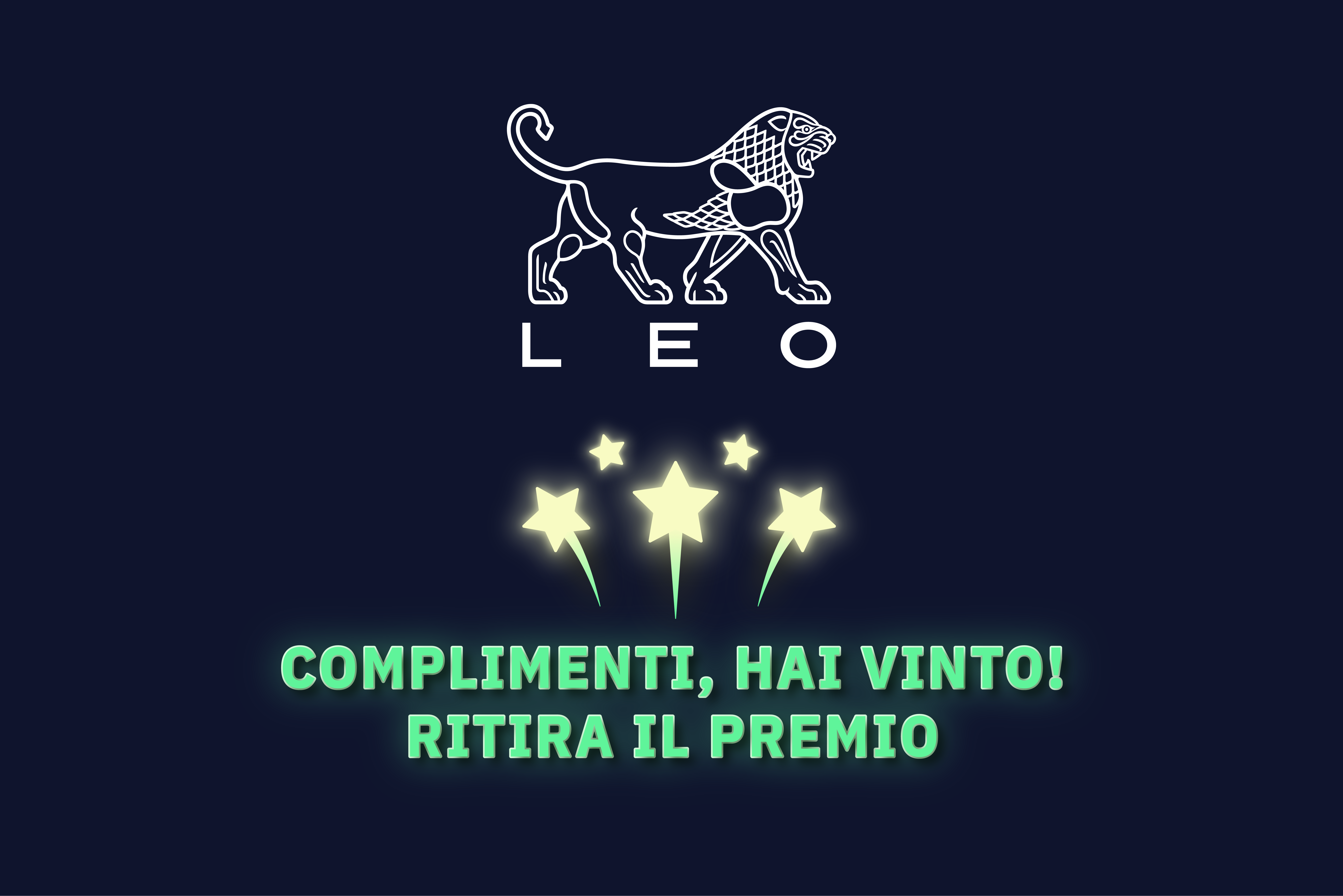 Complimenti, hai vinto!